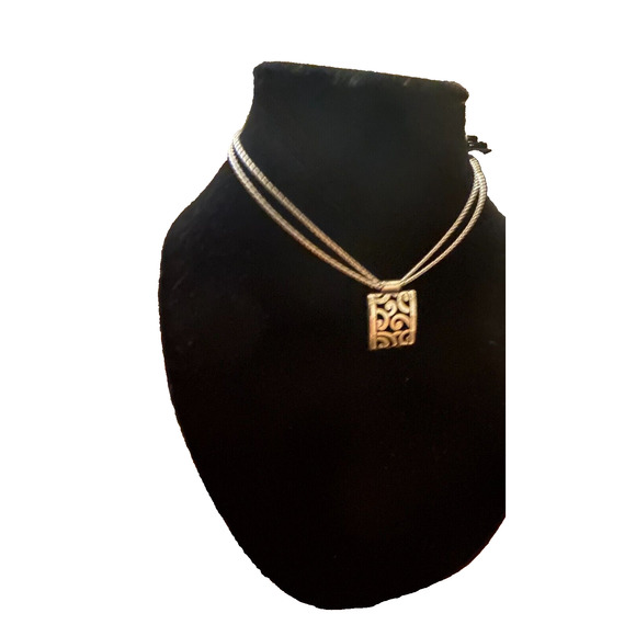 Brighton Deco Lace Necklace Silver - Picture 5 of 9